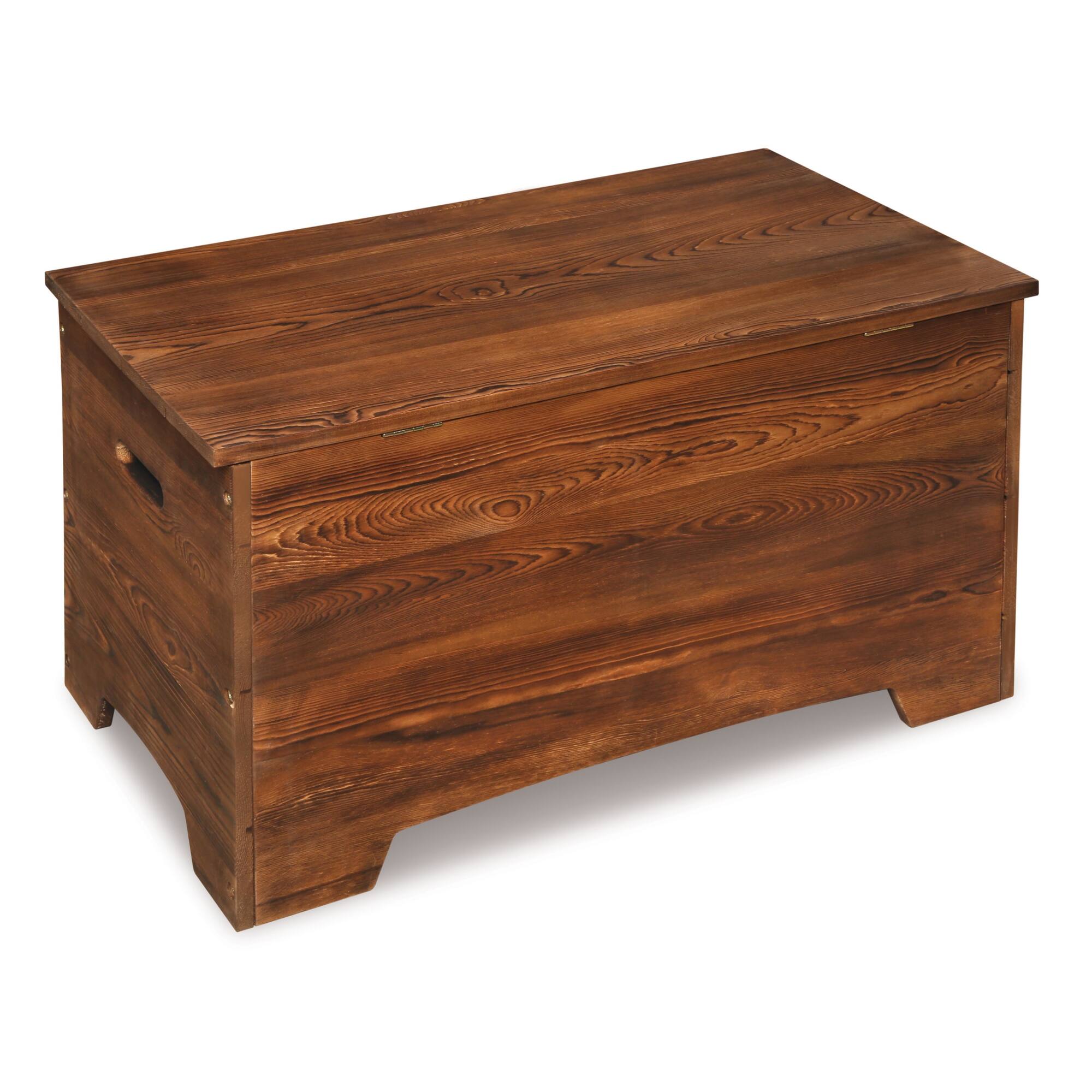 Badger Basket Caramel Brown Solid Wood Rustic Toy Box